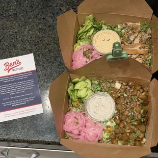 Chicken Garden Bowl (V) Chickpea &amp; Potato Hearty Bowl