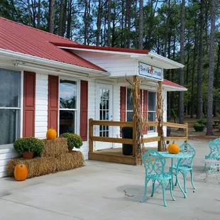 the outside of the building