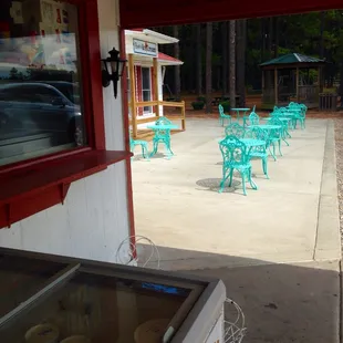 Tables and take out freezer