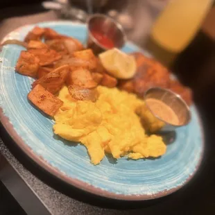 Blackened Salmon Fillet &amp; Eggs
