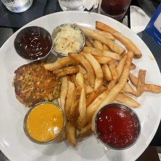 Jumbo Lump Crab Cake  Fries