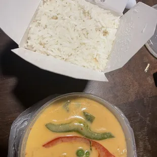 Panang curry with tofu