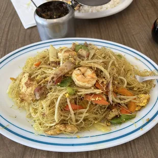Singapore rice noodles