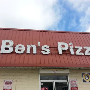 the front of the restaurant