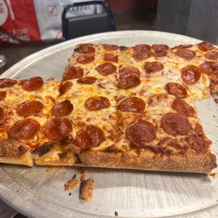 Pepperoni Sicilian Pizza
