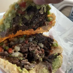 Loaded beef fajita Gordita