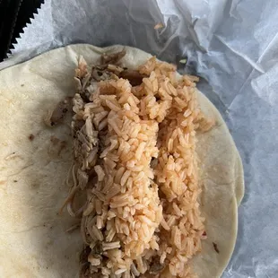 Arroz con Pollo taco