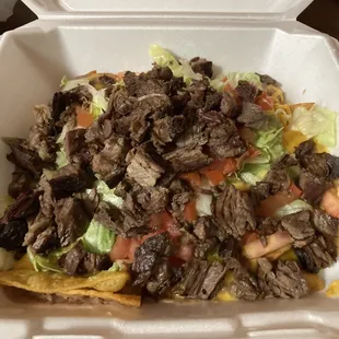 1/2 order beef supreme nachos