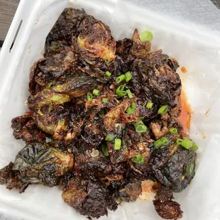 $8 for a mountain of Brussels/Cauli in a delicious Bang Bang sweet/sour sauce