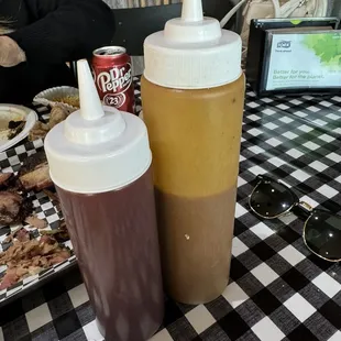 House made bbq sauces