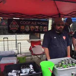 Coop Ale Works out of Oklahoma City. The Native Amber was excellent.