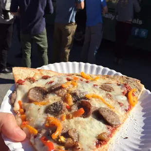 Hittin' up the Hawks Pizza truck