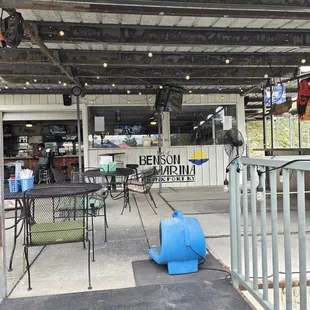 Bar area looking from the patio.