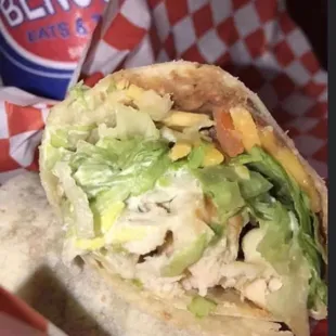Soft Chicken burrito wrap