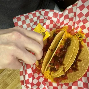 Tacos disappointed all shell