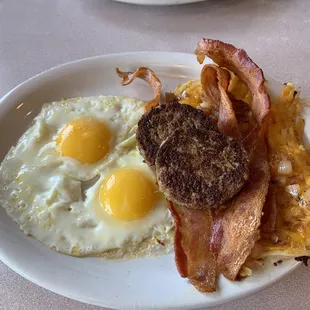 #2 Two Eggs Combo with extra sides.