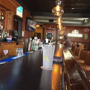 Clean remodel. Lots of beers but with no prices anywhere.