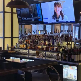 Bar centrally located in restaurant