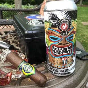 Picked up this awesome beer at Benstein Liquor.  Coconut Vanilla Milk Stout from Griffin Claw Brewing Company.