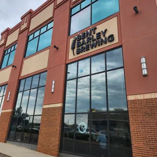 View from parking lot of building