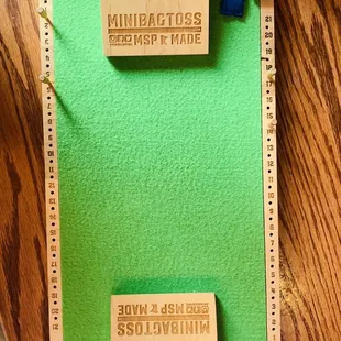 a close up of a miniature golf course