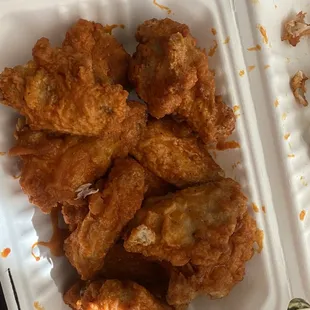 Looks like bent changed the wings they use- these are breaded wings as opposed to their naked wings. Wonder Wings - 12 pcs.