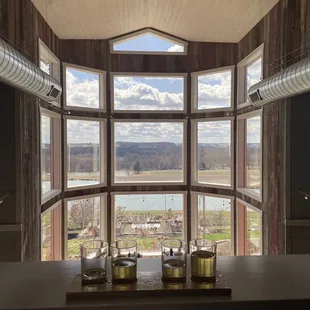 View from upstairs seating area