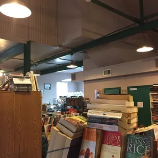 a bookshelf full of books