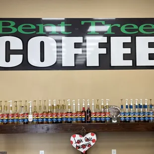 Lots of syrup flavors