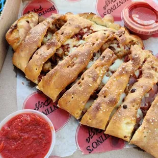 a cheesy cheesy bread