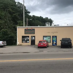 outside