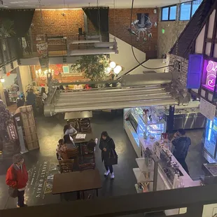 View of the food court