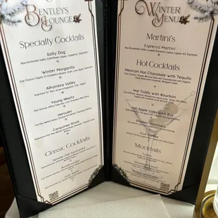 First time here. The Winter Margarita is wonderful.