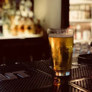 Great selection of craft beer. This is a Kolsch Style Blonde called Love Street by Karbach Brewing out of Houston, Texas.