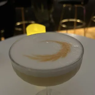Whiskey Sour with Rye whiskey and egg whites