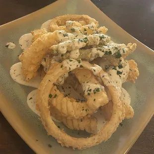 Calamari steak, so yummy