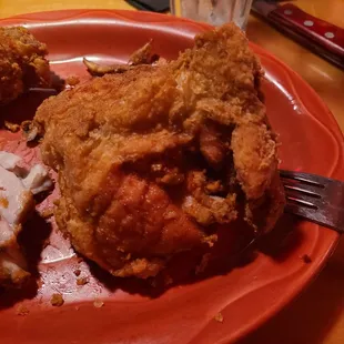 fried chicken and mashed potatoes