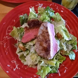 Blackened Salmon Caesar Salad