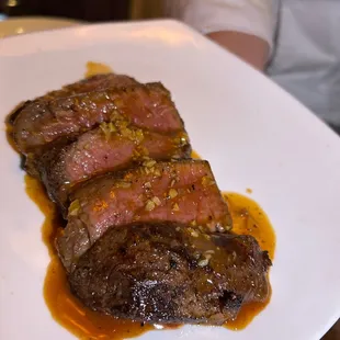steak on a plate