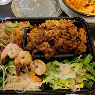 Spicy pork ($13) (good, huge portion, more meat than rice)