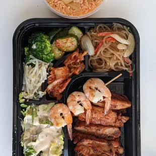 Spicy Marinated Chicken Bento (Kimchi Fried Rice upgrade)