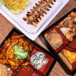 Dragon Roll Bento Box Orange Chicken Bento Box