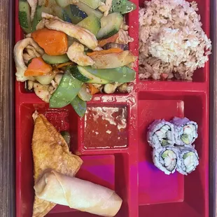 Basil Chicken Bento Box