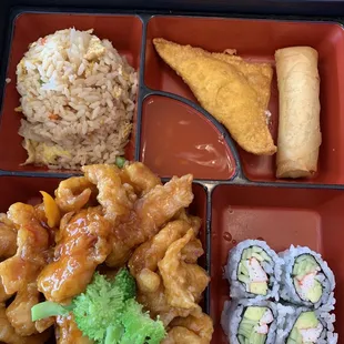 Orange Chicken Bento Box