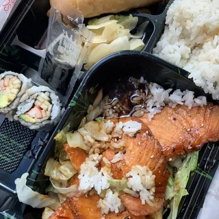Salmon Teriyaki Bento Box