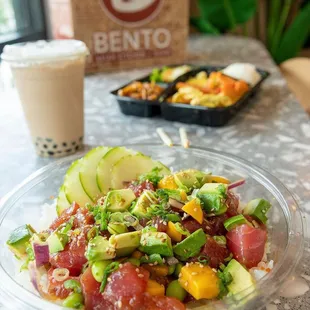 a bowl of salad