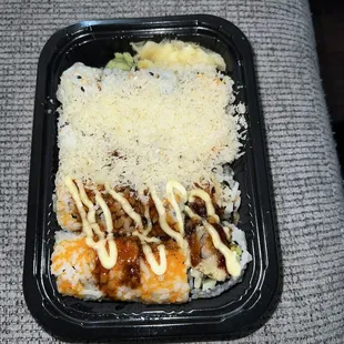 Crunchy Roll and Shrimp Tempura Roll