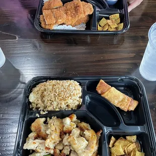 Chicken Bento and Katsu Bento