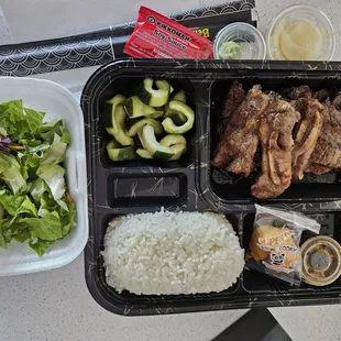 Korean Short Ribs Bento Box.