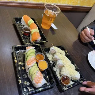 sushi and sashimi, sashimi, sushi, food